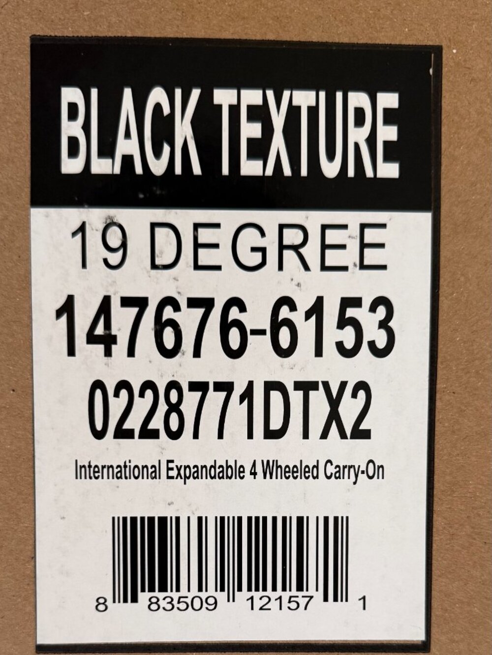 TUMI 19 Degree Expandable Carry-On – Black Textured - Picture 10 of 10